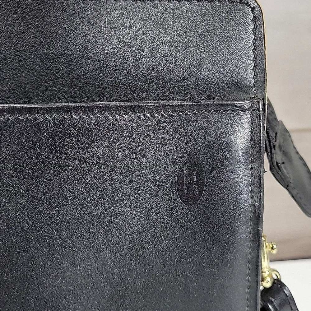 Vintage Hartmann Black Leather Briefcase